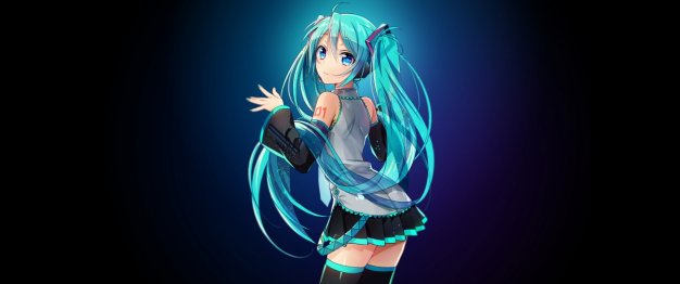 初音未来Hatsune Miku带鱼屏壁纸3440×1440