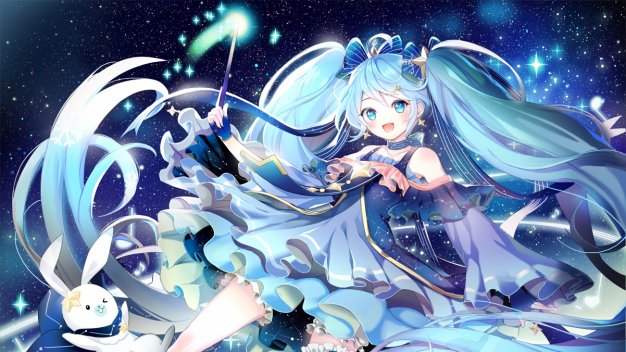 魔法少女,星空,动漫壁纸