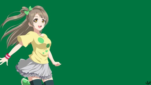 Minami Kotori 动漫女生矢量电脑壁纸