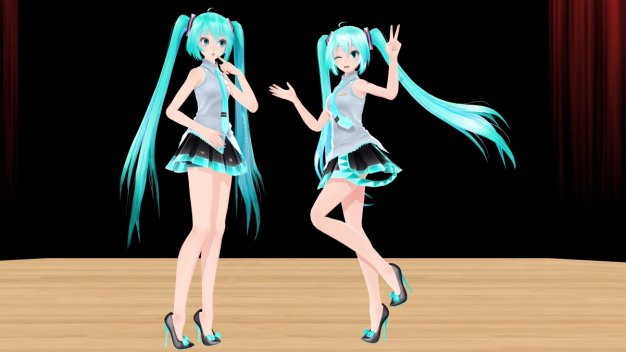 初音未来姐妹电脑壁纸