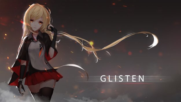 glisten动漫少女电脑壁纸