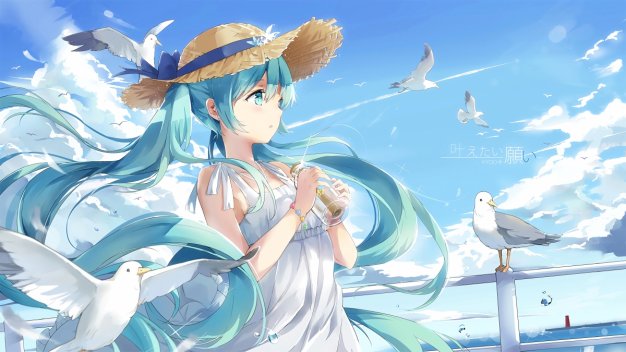 初音未来漂流瓶动漫壁纸