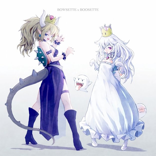 bowsette boosette 动漫壁纸