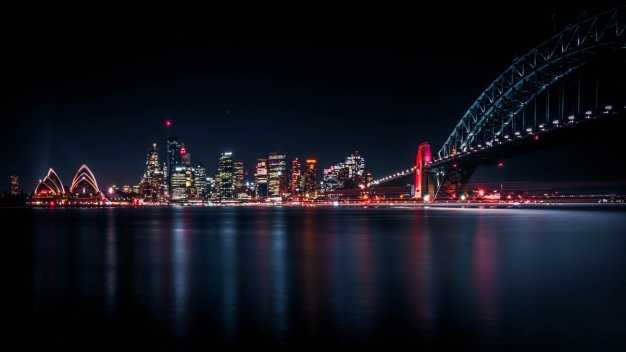 悉尼海港大桥夜景