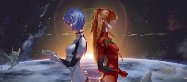 新世纪福音战士Evangelion 动漫女孩 太空 电脑壁纸