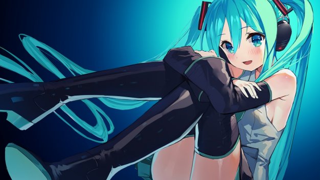 可爱初音未来女生电脑壁纸