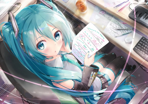 初音未来 大眼睛初音 动漫壁纸