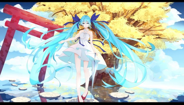 初音未来 VOCALOID 树 水