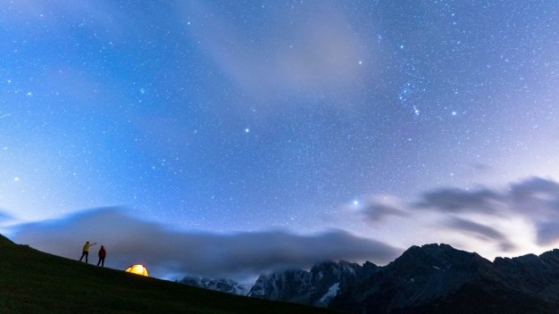 星空 旅行 宿营 高山