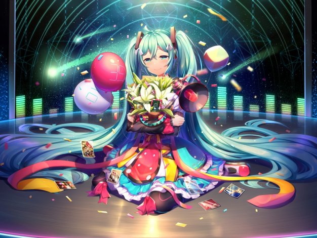 初音未来 衣服 萌 动漫壁纸