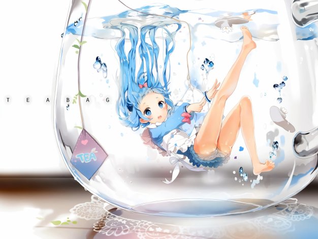 水下可爱小初音未来电脑壁纸