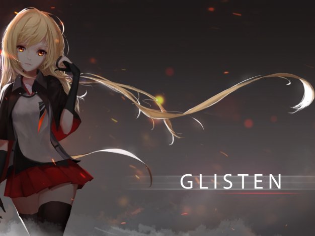 glisten动漫少女电脑壁纸