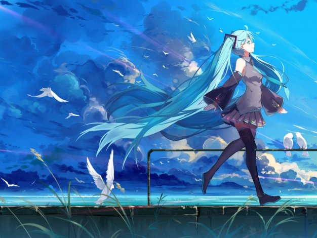 初音未来VOCALOID风景壁纸