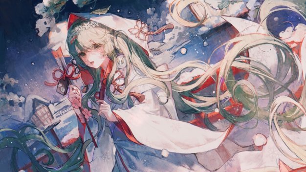 初音 初音未来 雪snow 动漫壁纸