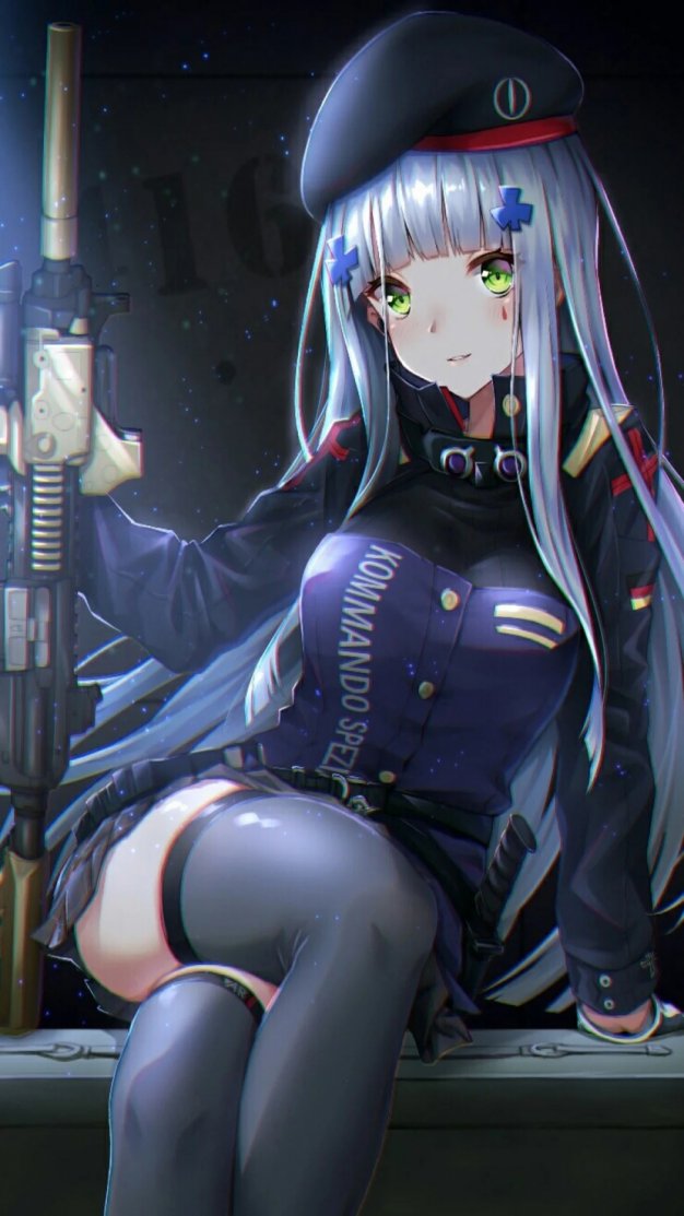 少女前线精美游戏美女原画图片手机壁纸