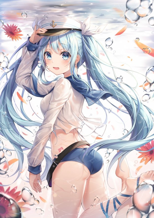 初音未来水下气泡高清手机壁纸